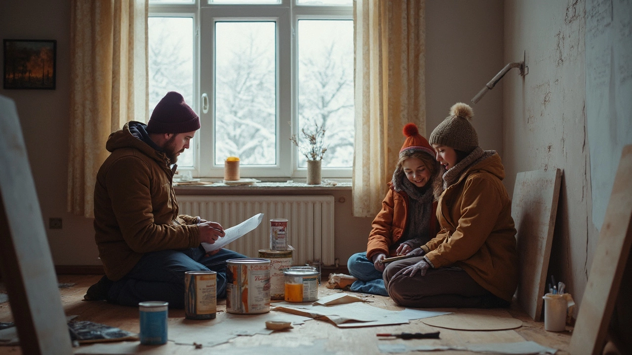 Ремонт зимой: какие работы реально делать и экономить