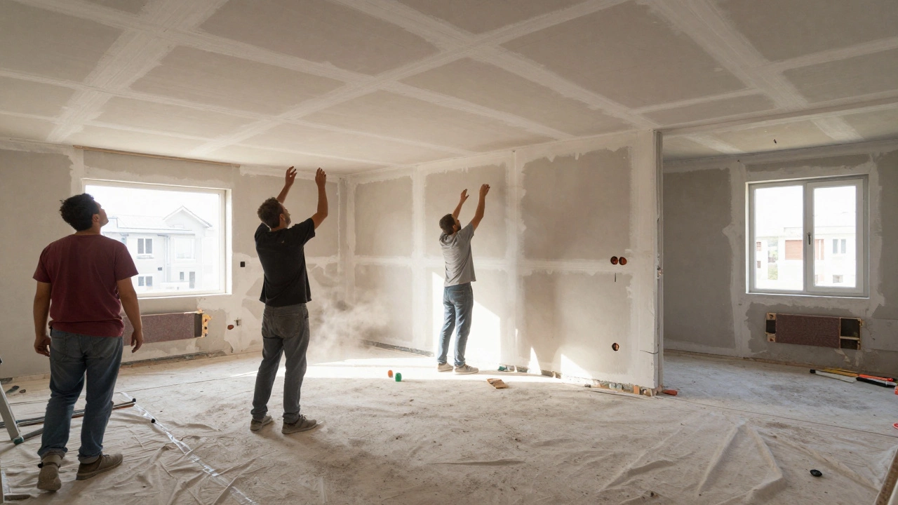 Что делают сначала: пол стены или потолок? Правильный порядок работ при капитальном ремонте