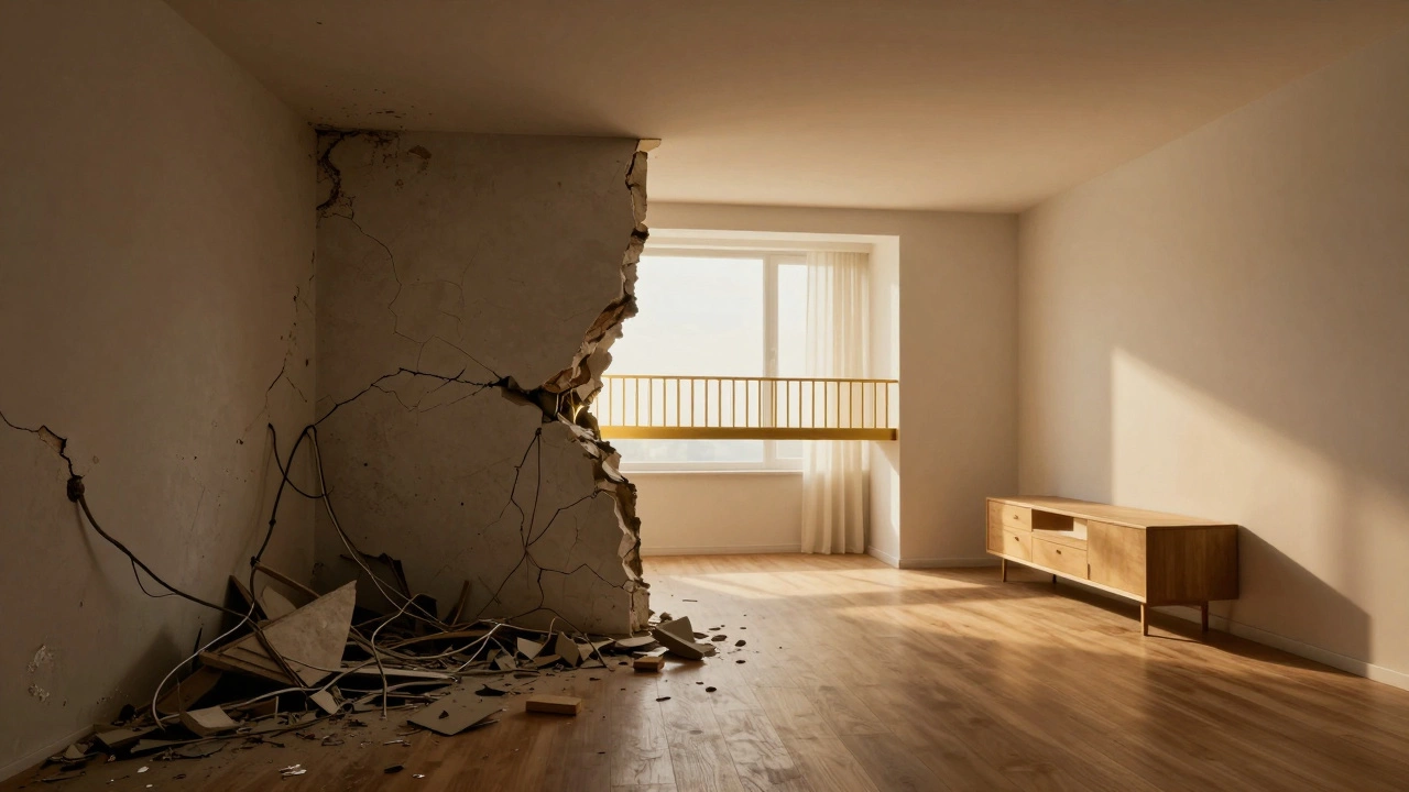 Две стороны одной квартиры: хаос сырой отделки и уютный современный интерьер, соединённые светом.